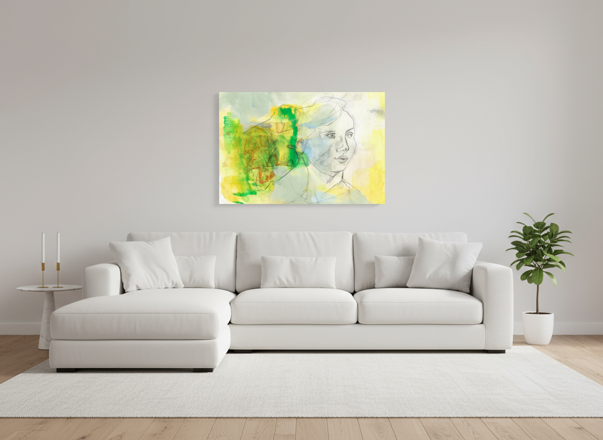 60 x 40 cm, ChromaLuxe HD Metal Print Genau Hinschauen