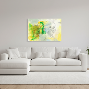 60 x 40 cm, ChromaLuxe HD Metal Print Genau Hinschauen