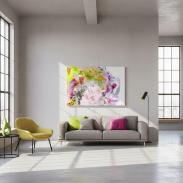 60 x 40 cm, ChromaLuxe HD Metal Print Sinnend