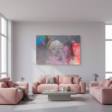 60 x 40 cm, ChromaLuxe HD Metal Print Die Novizin