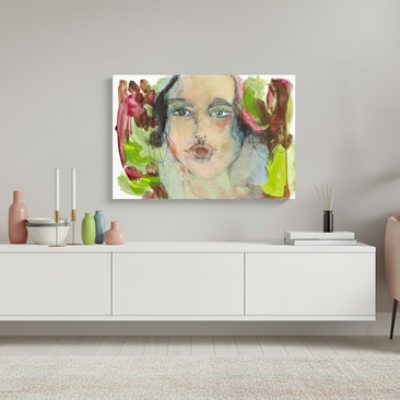 60 x 40 cm, ChromaLuxe HD Metal Print Ich höre Dir zu