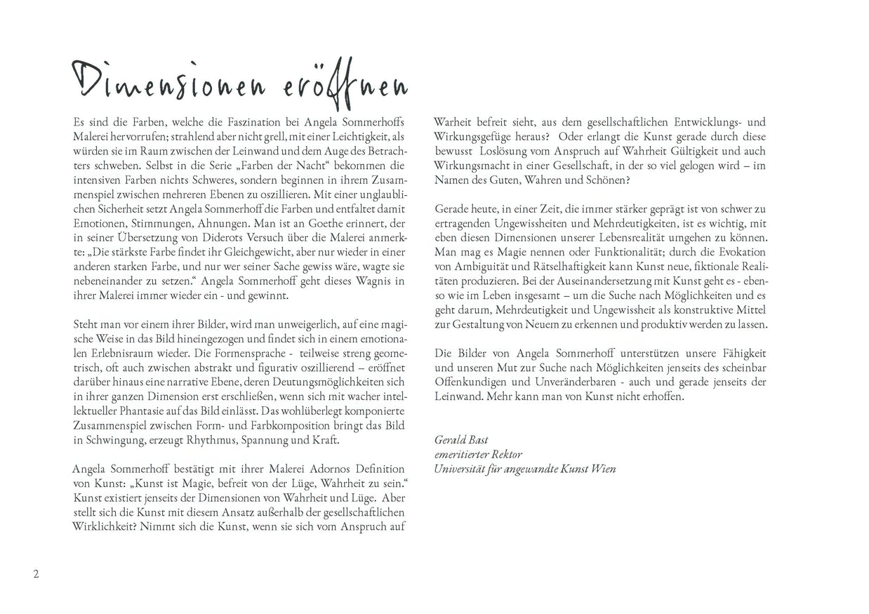 Kraftort Farbe - Angela Sommerhoff 2016-2024