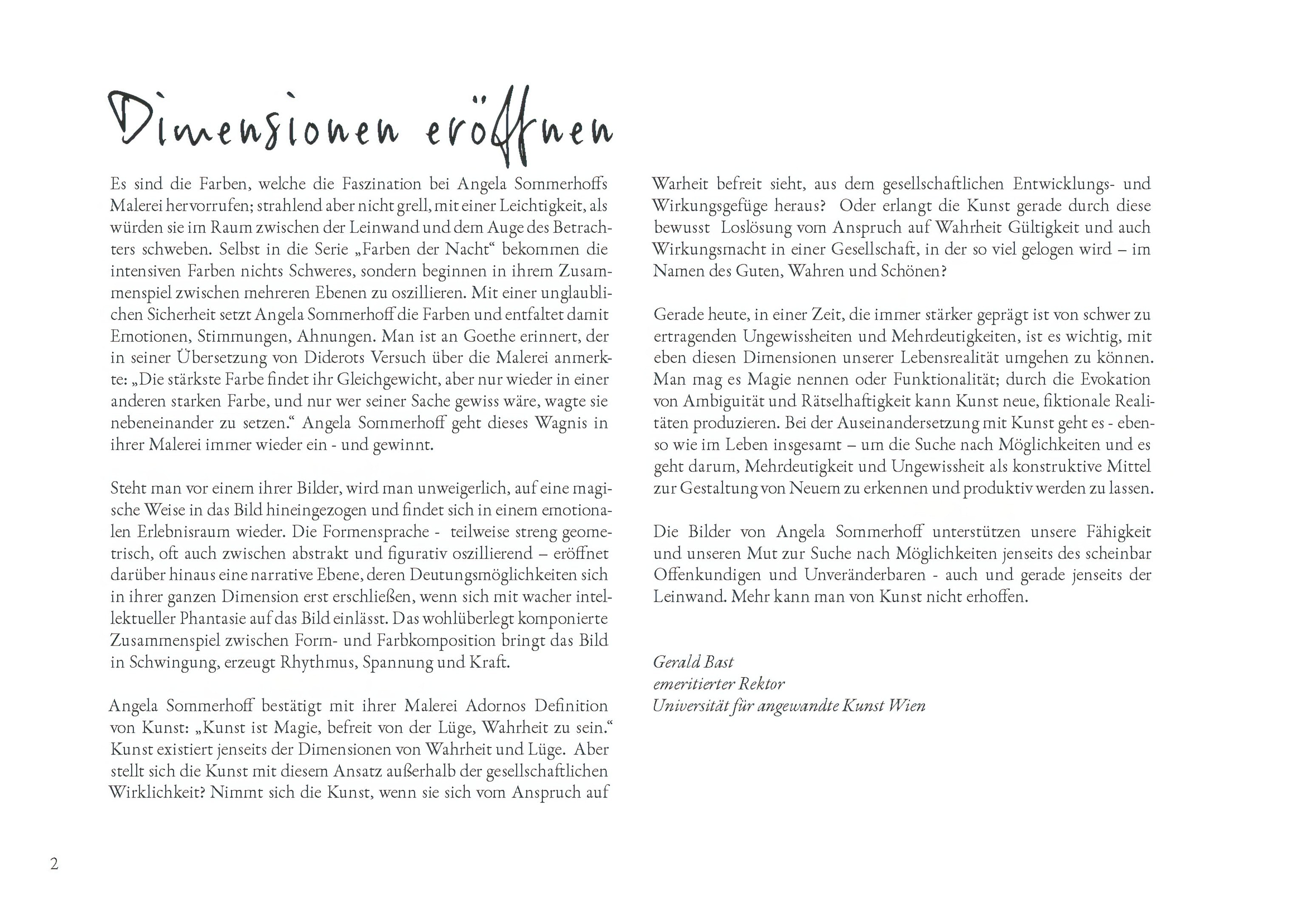 Kraftort Farbe - Angela Sommerhoff 2016-2024